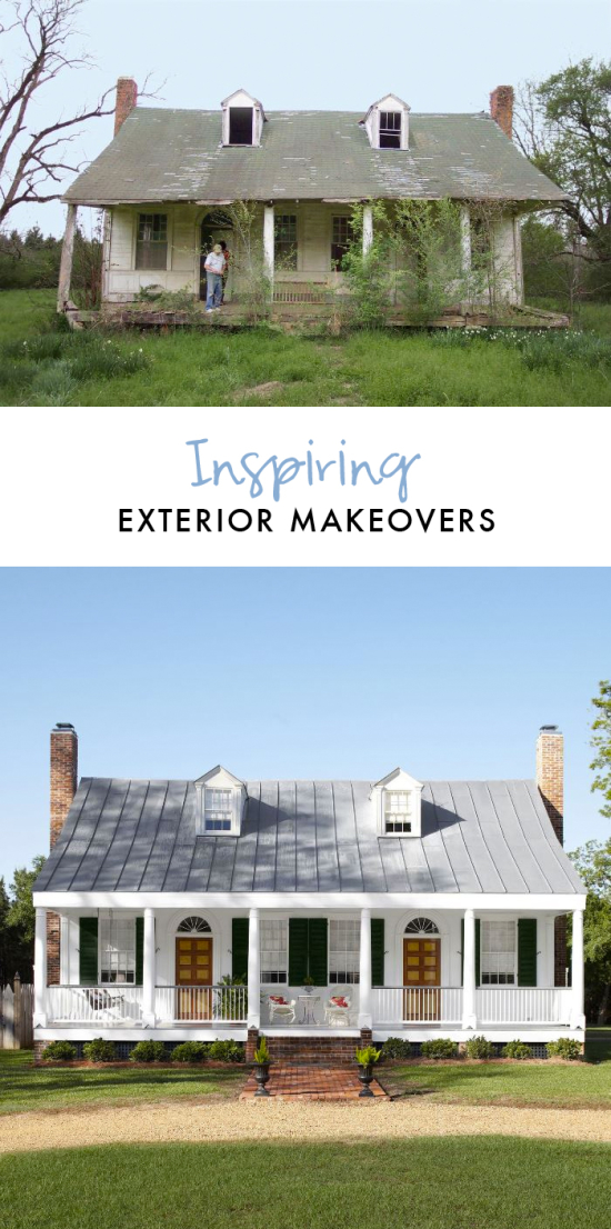 10 Inspiring Before And After Exterior Makeovers Home